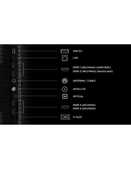 Televizoare TCL QD-MiniLED TV 4K 75''(189 cm) TCL 75T8D