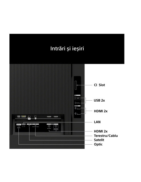 Televizoare SONY TV LED SONY 43" K43XR35M2PB.CEI