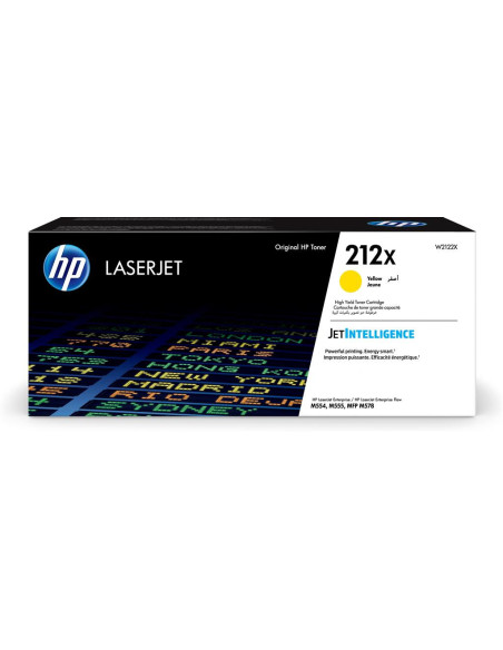 Toner Original HP Yellow, nr.212X, pentru Laser Jet M555x M554dn M555dn MFP M578c M578z M578f, 10k, incl.TV 1.2incl.TV "W2122X"