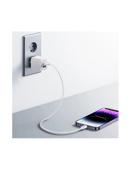 INCARCATOR retea Anker "323" 33W, PowerIQ, 1 x USB Type-C, 1 x USB, alb, "A2331G21" - 0194644115524