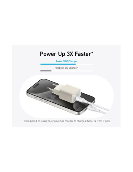 INCARCATOR retea Anker "511 Nano 4" 30W, 1 x USB Type-C, alb, "A2337G21" - 0194644139018