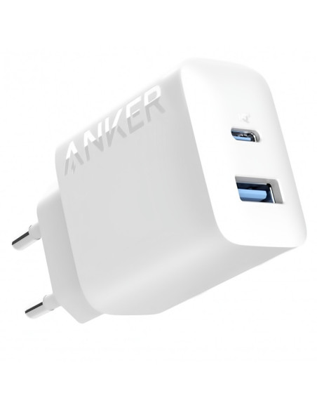 INCARCATOR retea Anker "312" 20W, PowerIQ, 1 x USB Type-C, 1 x USB, alb, "A2348G21" - 0194644139735