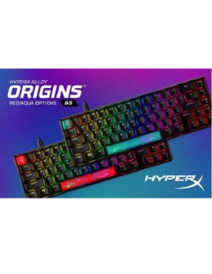 HP HYPERX ALLOY 65 AQU KEYBOARD RGB, "56R64AA ABA"