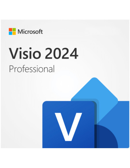 MS ESD Microsoft Visio Professional 2024 All Languages Online Product Key License 1 License Downloadable Click to Run ESD NR "EP
