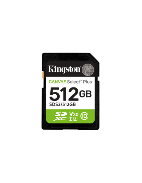 Carduri memorie KINGSTON 512GB SDXC Canvas Select Plus Gen3 150MB