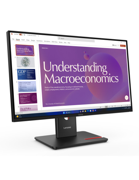 Lenovo Monitor ThinkVision T24D-40 23,8" IPS FHD 4ms 250cd 1500:1 120Hz DaisyChain HUB Speakers Tilt Swivel Lift Pivot "64B9GAT1