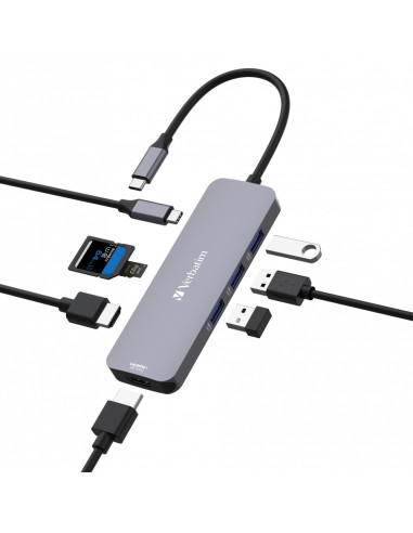 DOCKING Station Verbatim USB C PRO MULTIPORT 8...