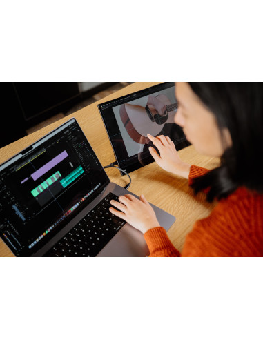 Monitor tactil portabil Verbatim 17.3", 4K,...