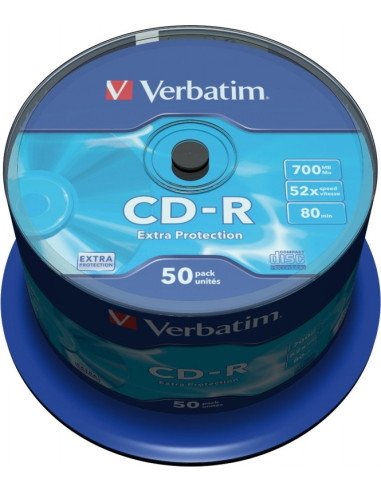 CD-R VERBATIM 700MB, 80min, viteza 52x, 50 buc,...