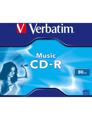 CD-R VERBATIM 700MB, 80min, viteza 16x, set 10...