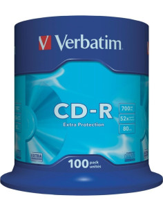 CD-R VERBATIM 700MB, 80min, viteza 52x, 100 buc, spindle,...