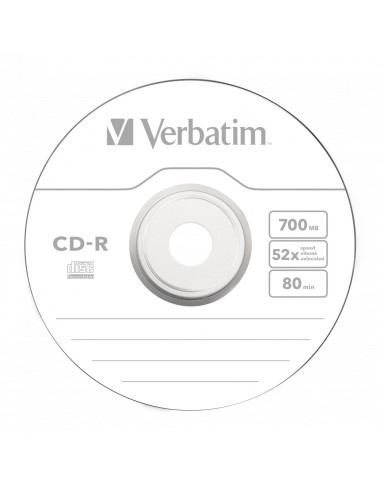 CD-R VERBATIM 700MB, VITEZA 52X, SUPRAFATA...