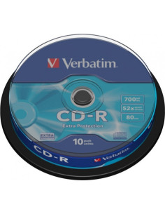 CD-R VERBATIM 700MB, 80min, viteza 52x, 10 buc, spindle,...