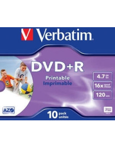 DVD+R VERBATIM 4.7GB, 120min, viteza 16x, 1 buc, Jewel...