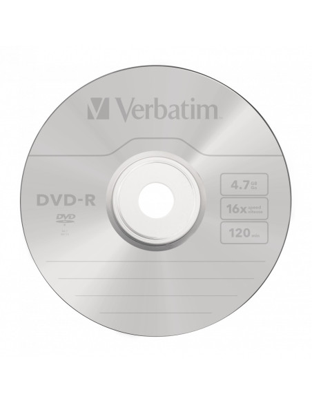 DVD-R VERBATIM, 4.78GB, VITEZA 16X, MATT SILVER SURFACE, JEWEL CASE, 1 BUC, "43519"