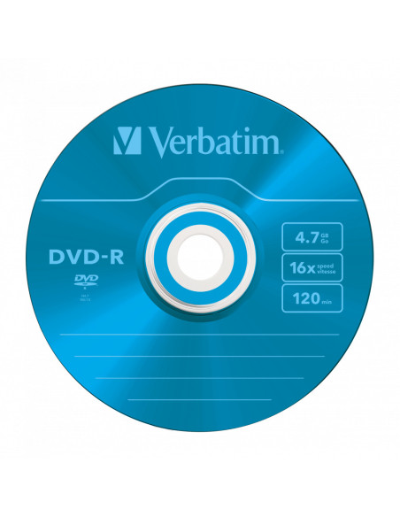 DVD-R VERBATIM 4.78GB, VITEZA 16X, COLOUR SURFACE, SLIM CASE, 1 BUC, "43557"