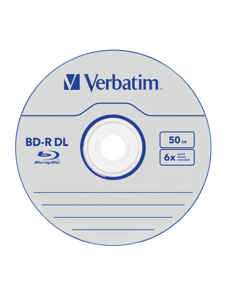 BLANCURI Verbatim BD-R VERBATIM DL 6X 50GB WHITE BLUE 10SP, "43746"