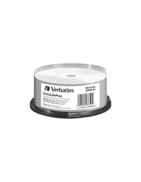 BD-R VERBATIM 50GB, VITEZA 6X, DOUBLE LAYER SURFACE HARD COAT, SPINDLE, 25 BUC, "43750"