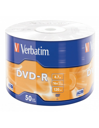 DVD-R VERBATIM 4.7GB, 120min, viteza 16x, 50...