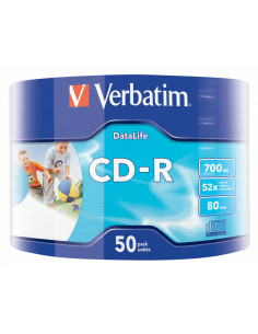 CD-R VERBATIM 700MB, VITEZA 52X, WRAPPED 50 BUC, "43794"