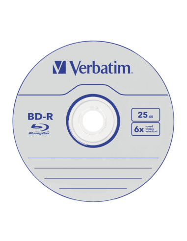 BD-R SL VERBATIM 25GB, viteza 6x, 5 buc, Jewel...