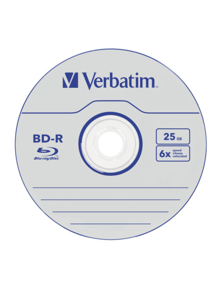 BD-R SL VERBATIM 25GB, viteza 6x, 5 buc, Jewel Case, "43836"