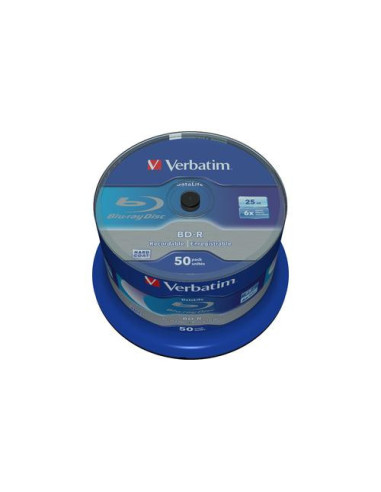 BD-R VERBATIM 25GB, VITEZA 6X, WHITE BLUE...