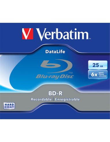 BD-R DL VERBATIM 25GB, viteza 6x, 1 buc, Jewel...