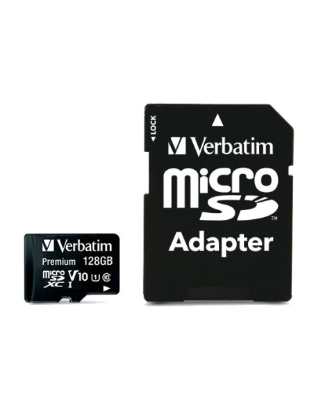 MEMORIE SD CARD VERBATIM 128GB CLASA 10 ADAPTOR INCLUS "44085"