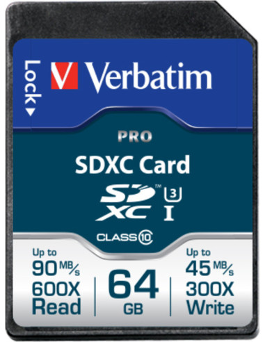 MEMORIE SD CARD VERBATIM SDXC 64GB (Clasa 10)...