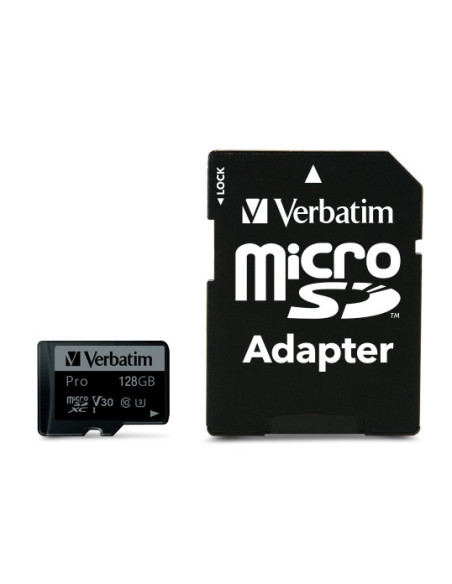 MEMORIE SD CARD VERBATIM 128GB CLASA 10 ADAPTOR INCLUS "47044"