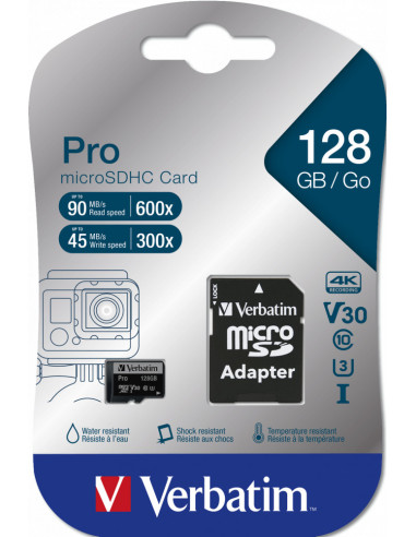MEMORIE SD CARD VERBATIM 128GB CLASA 10 ADAPTOR...