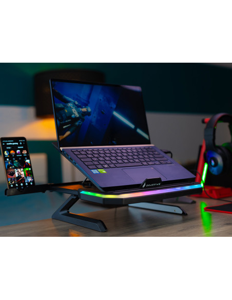 STAND Notebook Verbatim Portus X1 Foldable Laptop Stand with RGB "48842"