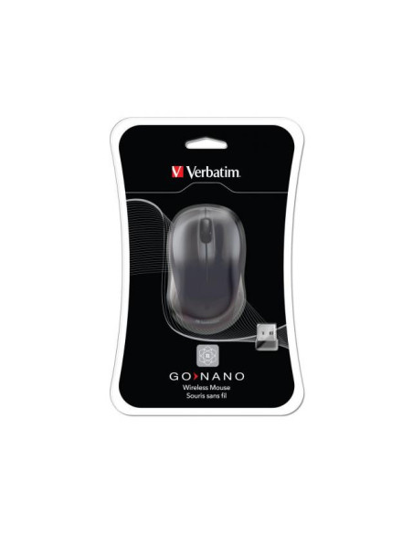MOUSE WIRELESS Verbatim "Go Nano Wireless Mouse" 2.4GHz 1600 DPI black "49042" (include TV 0.15 lei)