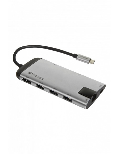 DOCKING Station VERBATIM, Gigabit LAN x 1, USB 3.0 x 3, HDMI x 1 (4K@30Hz), USB Type C x 1, SD x 1, microSD x 1, conectare USB T
