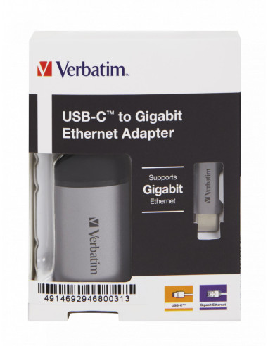 CABLU ETHERNET VERBATIM , USB-C, CABLU 10CM...