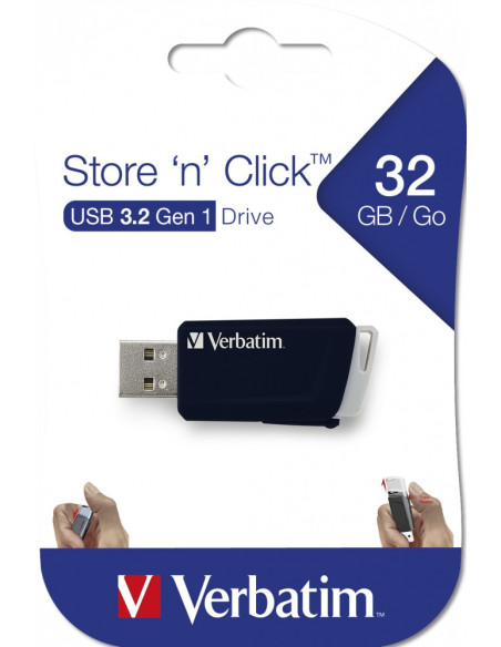 MEMORII USB Verbatim VERBATIM 49307 USB CLICK 32GB BLACK, "49307"