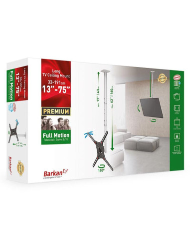 Suport TV / Monitor BARKAN Suport TV tavan...