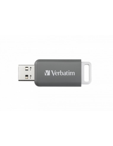 MEMORIE USB VERBATIM DATABAR 128GB USB 2.0, GRI...