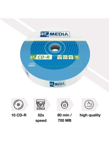 BLANCURI Verbatim CD-R 52x 700MB 10PK Wrap "69204"