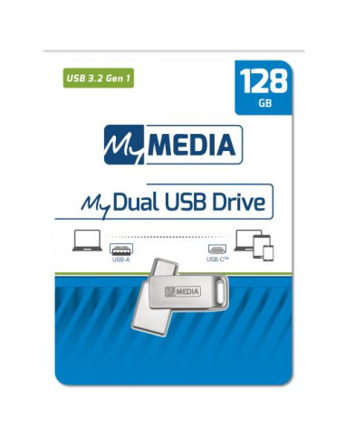 My Media Dual USB 3.2 Gen 1 /USB C Drive 128GB...