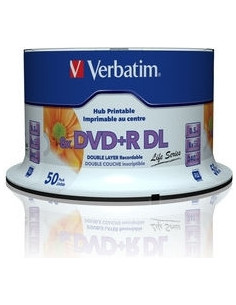 DVD+R VERBATIM 8.5GB, 240min, viteza 8x, 50 buc, Double...