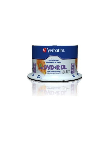 DVD+R VERBATIM 8.5GB, 240min, viteza 8x, 50 buc, Double Layer, spindle, printabil, "Wide Inkjet Printable" "97693"