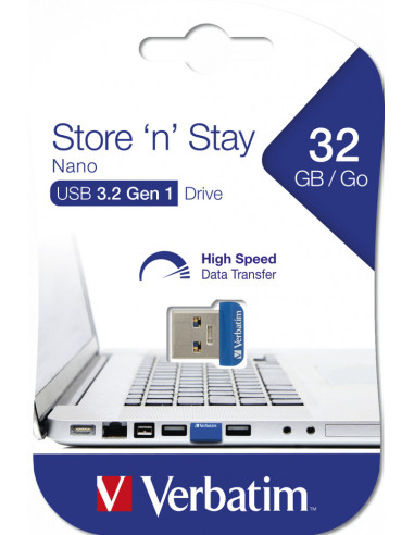MEMORIE USB VERBATIM NANO StoreNStay 32GB USB...