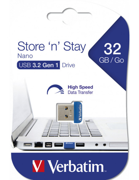 MEMORIE USB VERBATIM NANO StoreNStay 32GB USB 3.0"98710"