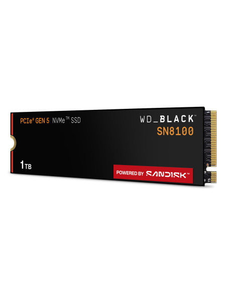 SSD WD Black SN8100 1TB M.2 2280 PCIe Gen5 x4 NVMe, Read/Write: 14900/11000 MBps, IOPS 1600K/2400K, TBW: 600 "WDS100T1X0M-00CMT0