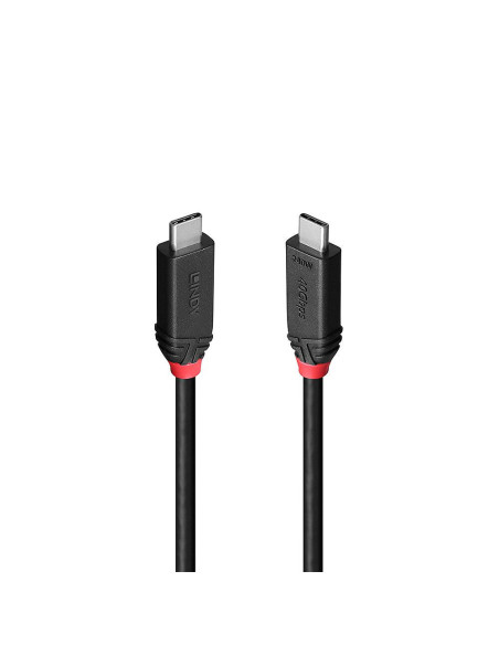 Cabluri periferice LINDY Cablu Lindy 1m Type C Male Black Line