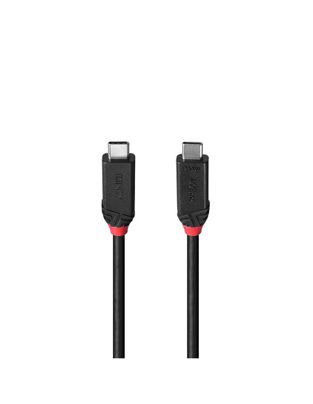 Cabluri periferice LINDY Cablu Lindy 1m Type C Male Black Line