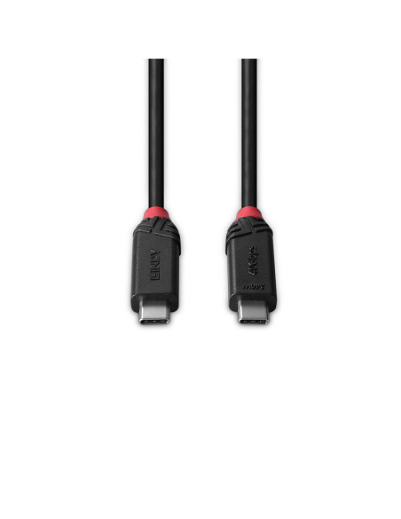 Cabluri periferice LINDY Cablu Lindy 1m Type C Male Black Line
