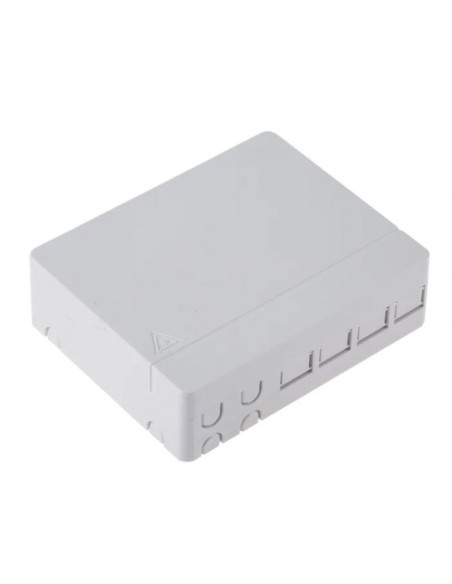 Priza FO, cutie FTTH de interior doua intrari, 4 x SC simplex sau 4 x LC duplex, neechipata - Emtex "FTTHBOX-4P"